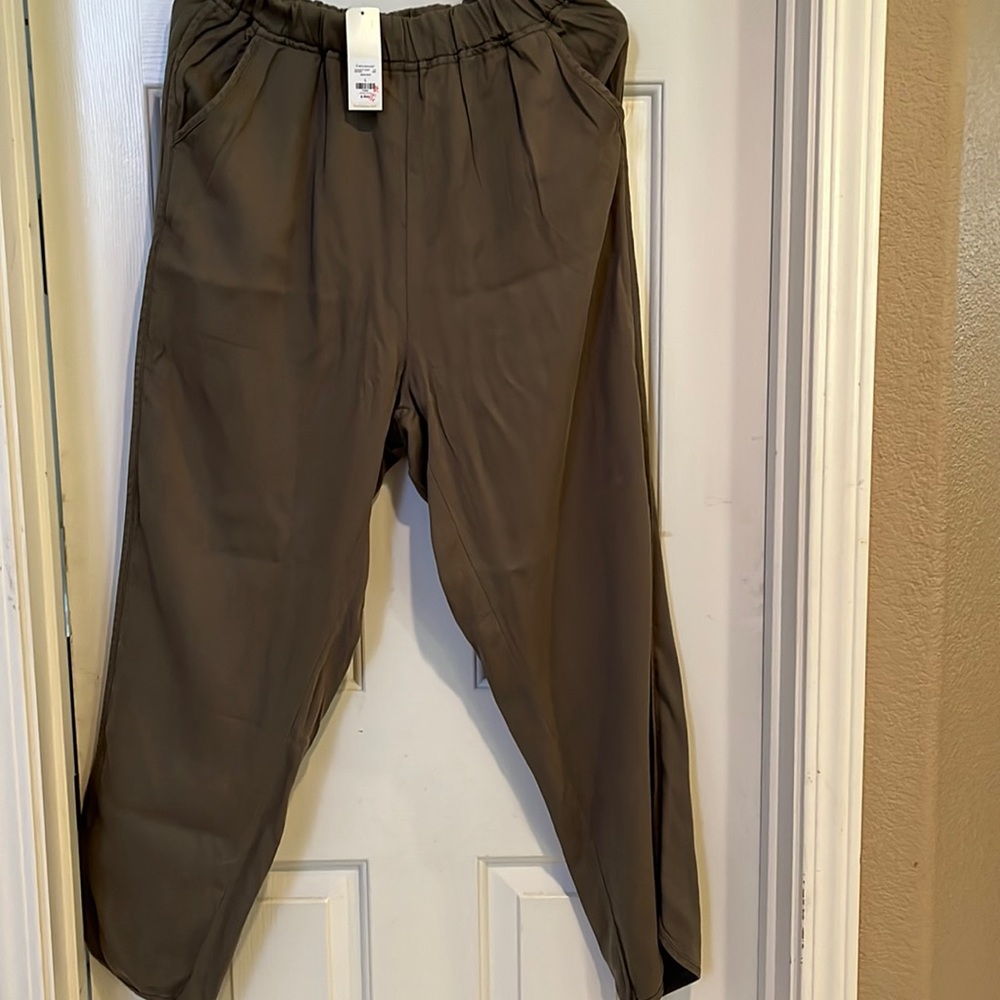 Olive Green Soft pull on pants NWT Francesca’s